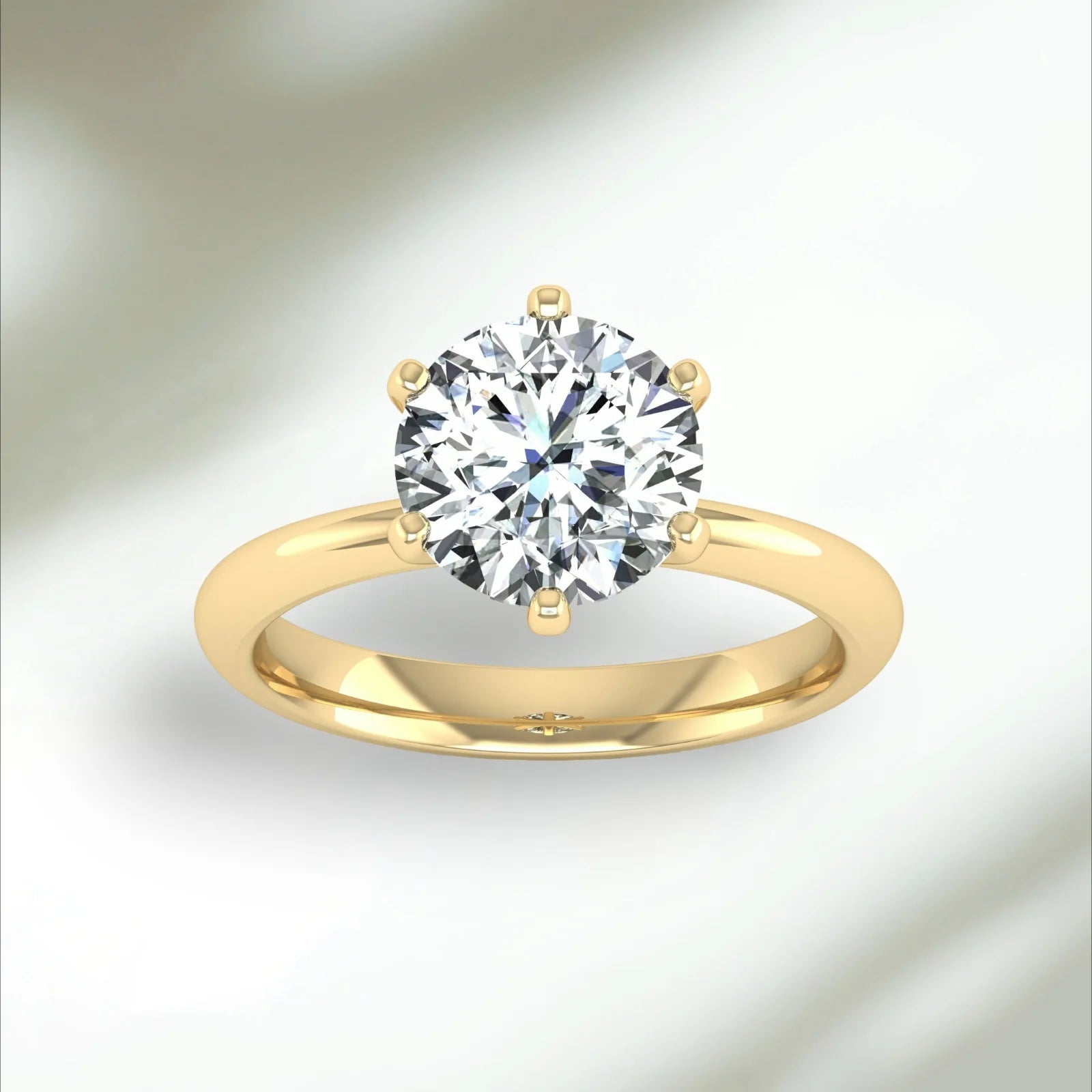 2ct Classic Solitaire Diamond Ring – HadiGems