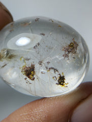 46.5ct Natural Phantom Quartz - Ghost Quartz - 19 x 24mm