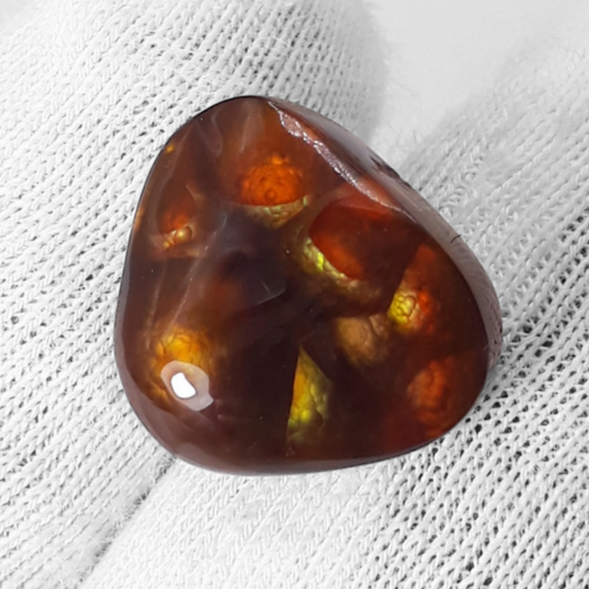 Perfect Firy Cabochon of Rare Fire Agate