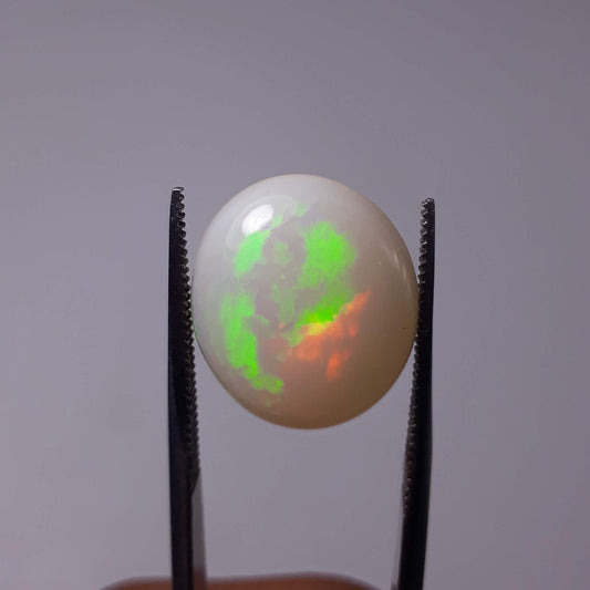 Opal for Sale - White Fire Opal - Welo Opal - October Birthstone - 17x15mm 7.2ct