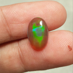 2.7ct Opal for Sale - Black Fire Opal - October Birthstone - 14x10mm