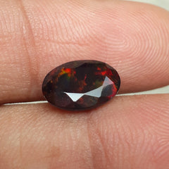 1.6ct Opal for Sale - Black Fire Opal - October Birthstone - 11x8mm