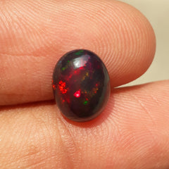 2.1ct Opal for Sale - Black Fire Opal - October Birthstone - 11x9mm
