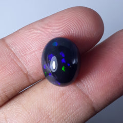 5.3ct Opal for Sale - Black Fire Opal - October Birthstone - 14x11mm