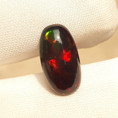 2.3ct Opal for Sale - Black Fire Opal - October Birthstone - 15x8mm
