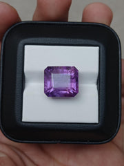 16.85ct Amethyst Fancy Cut - Natural Amethyst Crystal - 15x13x11mm