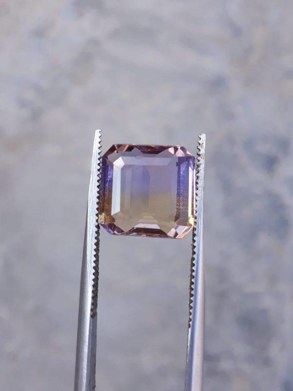 5ct Ametrine - Trystine - Bolivianite - 10x10mm 5ct Ametrine - Trystine - Bolivianite - 10x10mm
