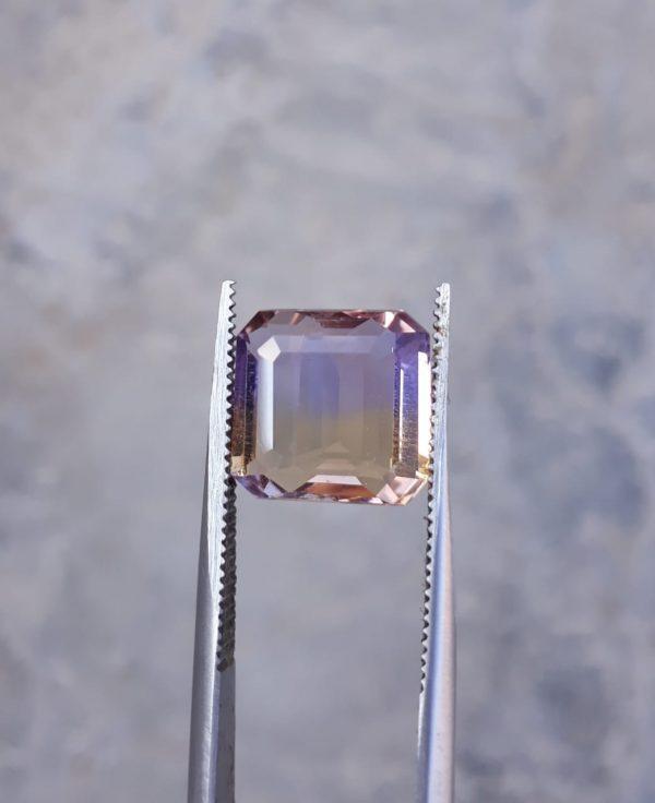 5ct Ametrine - Trystine - Bolivianite - 10x10mm 5ct Ametrine - Trystine - Bolivianite - 10x10mm