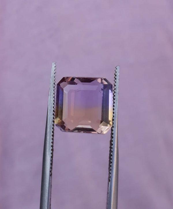 5ct Ametrine - Trystine - Bolivianite - 10x10mm 5ct Ametrine - Trystine - Bolivianite - 10x10mm