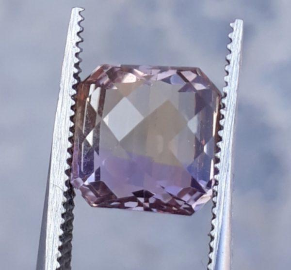 4.3ct Ametrine - Trystine - Bolivianite -  8x8mm 4.3ct Ametrine - Trystine - Bolivianite -  8x8mm