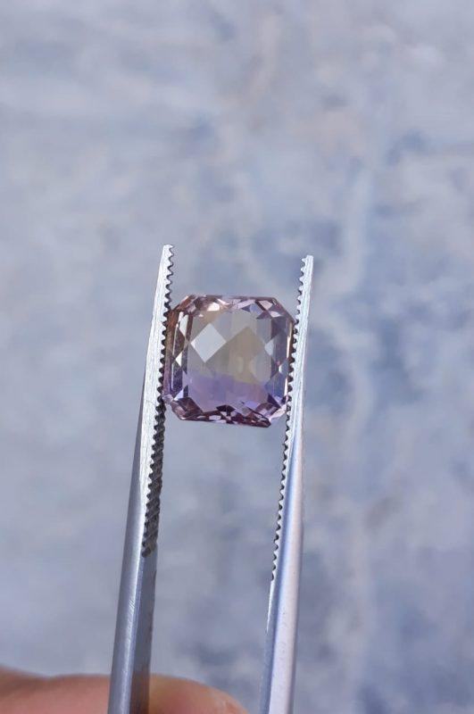 4.3ct Ametrine - Trystine - Bolivianite -  8x8mm 4.3ct Ametrine - Trystine - Bolivianite -  8x8mm