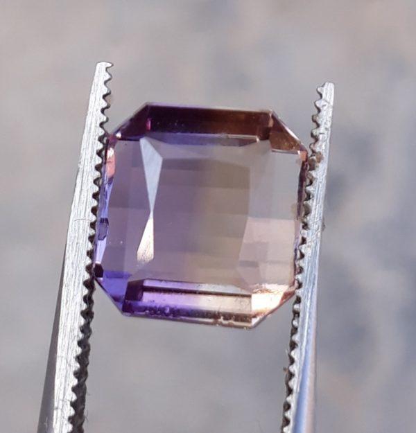 4.2ct Ametrine - Trystine - Bolivianite -  9.7x9.5mm 4.2ct Ametrine - Trystine - Bolivianite -  9.7x9.5mm