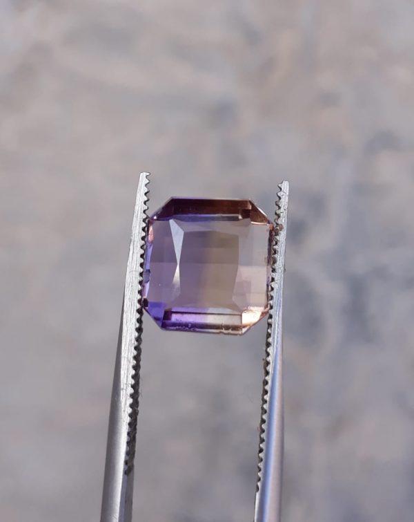4.2ct Ametrine - Trystine - Bolivianite -  9.7x9.5mm 4.2ct Ametrine - Trystine - Bolivianite -  9.7x9.5mm