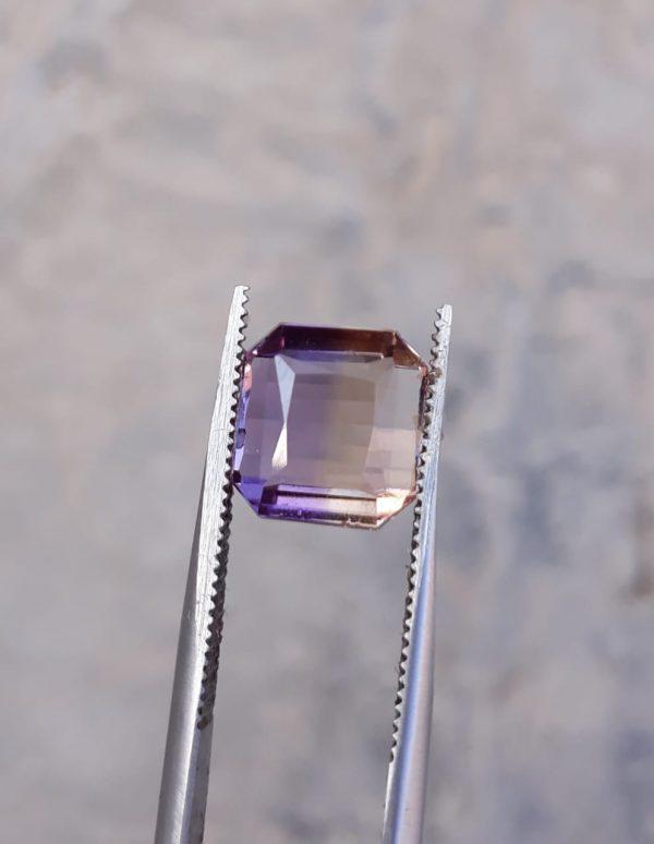 4.2ct Ametrine - Trystine - Bolivianite -  9.7x9.5mm 4.2ct Ametrine - Trystine - Bolivianite -  9.7x9.5mm