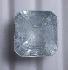 زبرجد 9 قيراط - قطع كريستال زبرجد مربع - حجر بخت شهر مارس - 13x11.8x9.8 ملم