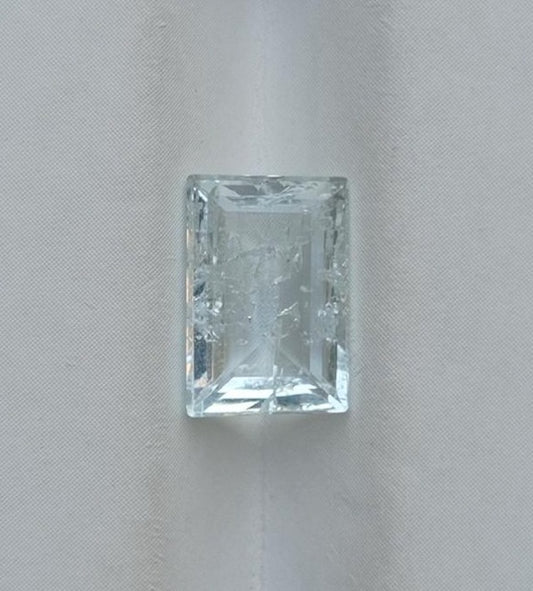 قطع مستطيلة من كريستال الزبرجد الطبيعي 2.7 قيراط - حجر بخت شهر مارس - 10.5x7x4 ملم