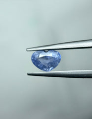 1.75ct Natural Pastel Heart Shape Blue Sapphire - September Birthstone