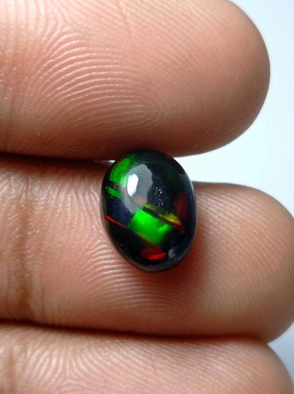 3.5ct Opal for Sale - Black Fire Opal - Welo Opal - October Birthstone - 12x9x6mm 3.5ct Opal for Sale - Black Fire Opal - Welo Opal - October Birthstone - 12x9x6mm