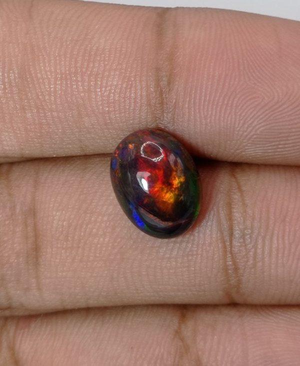 3.5ct Opal for Sale - Black Fire Opal - Welo Opal - October Birthstone - 12x9x6mm 3.5ct Opal for Sale - Black Fire Opal - Welo Opal - October Birthstone - 12x9x6mm