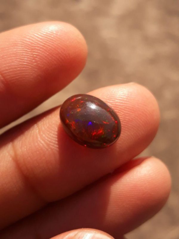 2.7ct Opal for Sale - Black Fire Opal - Welo Opal - October Birthstone - 12x9x5mm 2.7ct Opal for Sale - Black Fire Opal - Welo Opal - October Birthstone - 12x9x5mm