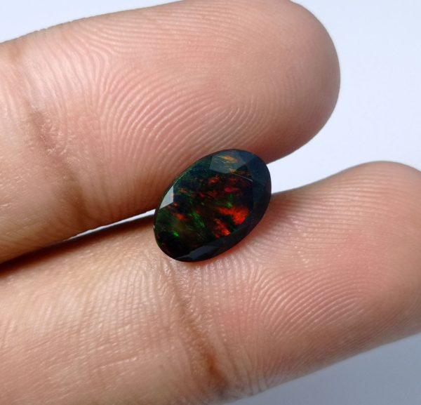 2.2ct Opal for Sale - Black Fire Opal - Welo Opal - October Birthstone - 12x8x5mm 2.2ct Opal for Sale - Black Fire Opal - Welo Opal - October Birthstone - 12x8x5mm
