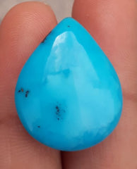 Natural Certified Turquoise - Blue Turquoise - 24.4ct- 23x19mm