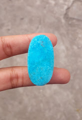 Natural Certified Turquoise  - Blue Turquoise - 53.8ct- 37x19mm