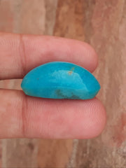 Natural Certified Turquoise - Blue Turquoise - 28.9ct- 27x15mm