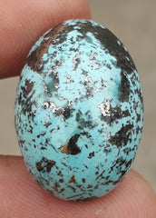 Natural Turquoise with Pyrite - Blue Matrix Turquoise - Shajri Feroza-31.25Ct