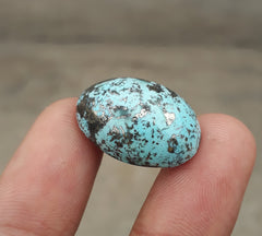 Natural Turquoise with Pyrite - Blue Matrix Turquoise - Shajri Feroza-31.25Ct