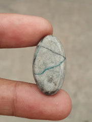 Natural Turquoise with Pyrite - Blue Matrix Turquoise - Shajri Feroza-25.35Ct