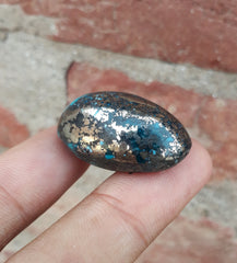 Natural Turquoise with Pyrite - Blue Matrix Turquoise - Shajri Feroza-75Ct
