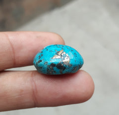 Natural Turquoise with Pyrite - Blue Matrix Turquoise - Shajri Feroza-38.2Ct