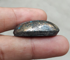 Natural Turquoise with Pyrite - Blue Matrix Turquoise - Shajri Feroza-71.5Ct