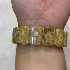 Natural Chrysanthemum Beads Gemstone Bracelet, Bangle For Women For Men,