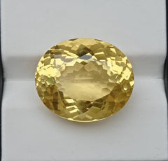 سيترين بيضاوي شفاف 20.1 قيراط للبيع - حجر بخت شهر نوفمبر - 19x16.5x11mm