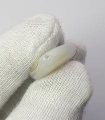 نمط فراشة نادر داخل حجر كريم من العقيق الشجري الطبيعي - أحجار كريمة مجمعة - 31.1 قيراط