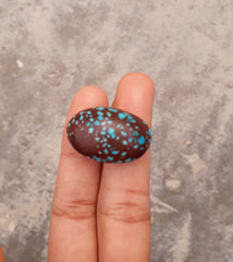 فيروز مصري طبيعي معتمد - مصري فيروزا - 37.6 قيراط - 26 × 18 ملم