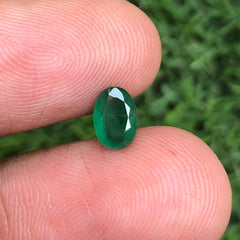 0.85ct Emerald for sale - Budh Ratna - Zamurd - Pachu Stone, Markat Mani Stone - 8x6mm