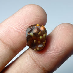 6.7ct Natural Oval Bubbly Fire Agate - Perfect Gemstone Gift For All - Dimensions 14x11x4.5mm