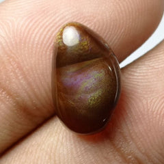 6.6ct Unique Purple Fire Agate Cabochon - Best For Ring Setting -  Dimensions 16x9x5mm