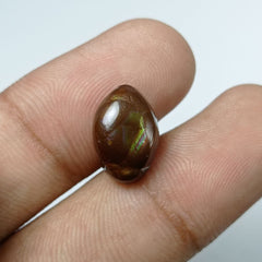 6.4ct Natural Mexican Fire Agate - Agata De Feugo - Dimensions 14x9x5.5mm