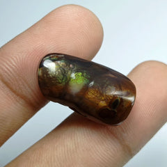 عقيق ناري نادر عيار 24.1 قيراط مع نيران متعددة - الأبعاد 25x13x8 ملم