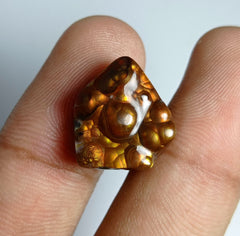 عقيق ناري مكسيكي 12.5 قيراط - الأبعاد 18x16x6 ملم