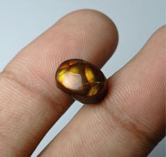 5.4ct Mexican Oval Fire Agate, Dimensions 12x9x6mm