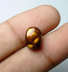 5.4ct Mexican Oval Fire Agate, Dimensions 12x9x6mm