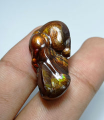 34.1ct Rare Colorful Fire Agate -  Dimensions 31x16x9mm