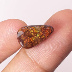 Mexican Fire Agate Convex Bubbly Pattern