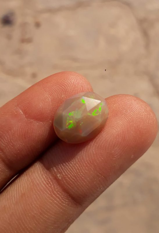 3.3ct Opal for Sale - Grey Fire Opal - Welo Opal - White Opal - October Birthstone -14x10mm 3.3ct Opal for Sale - Grey Fire Opal - Welo Opal - White Opal - October Birthstone -14x10mm
