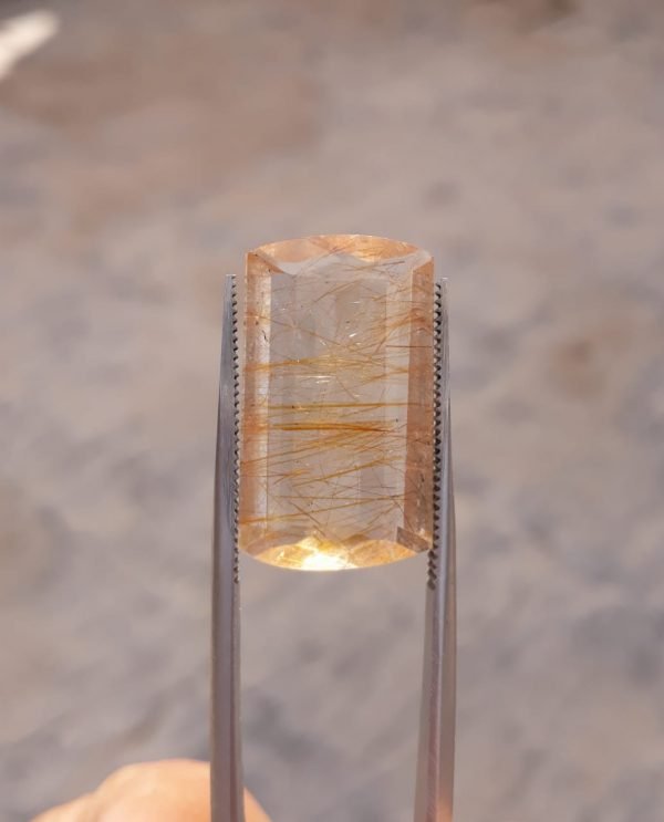 15.20ct Red Tourmalated Quartz - Red Rutile Quartz - Rutilated Quartz 15.20ct Red Tourmalated Quartz - Red Rutile Quartz - Rutilated Quartz